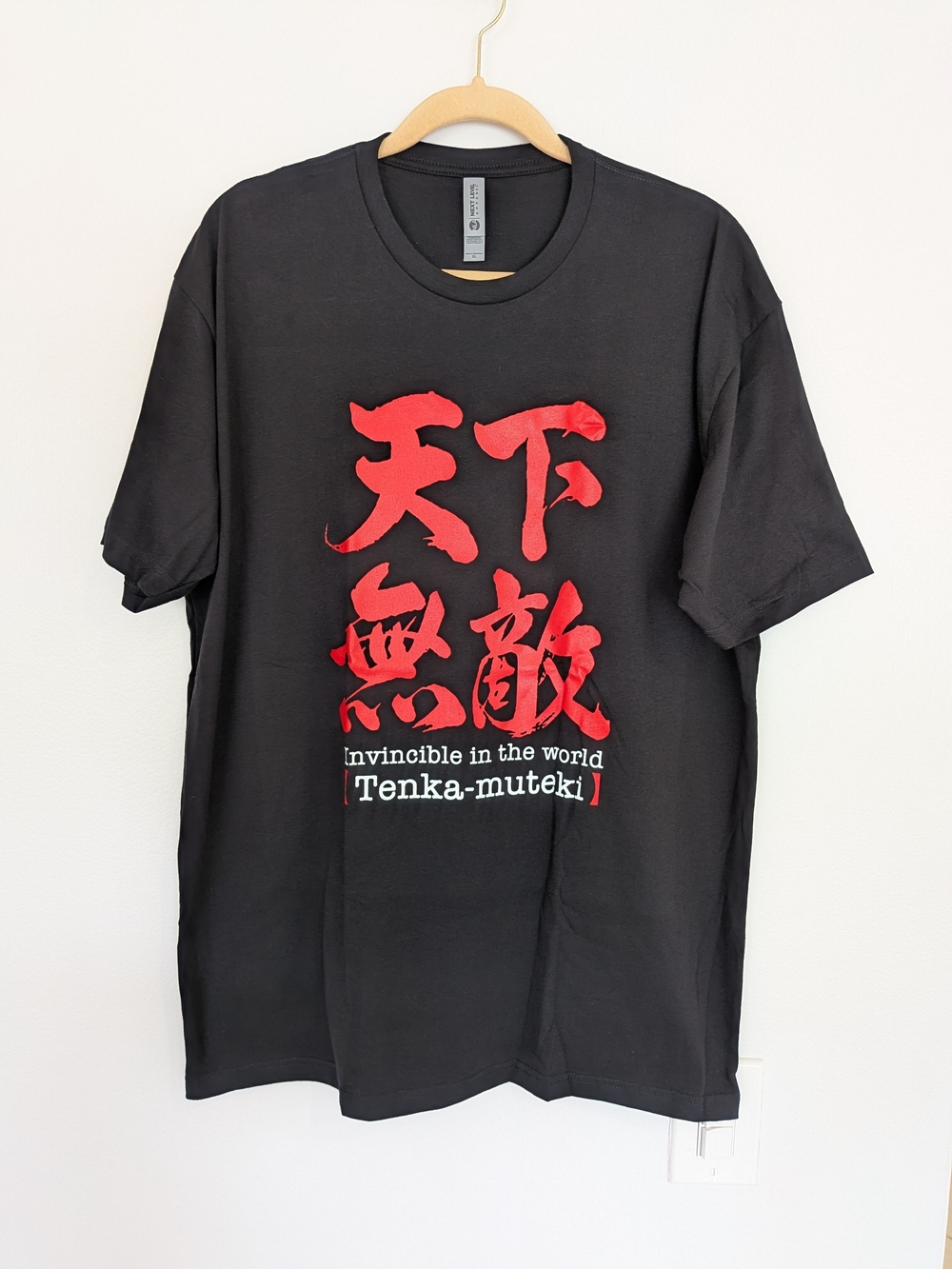Swag Point Men Graphic Tee Tenka Muteki Japanese Kanji Black Red XL NWT